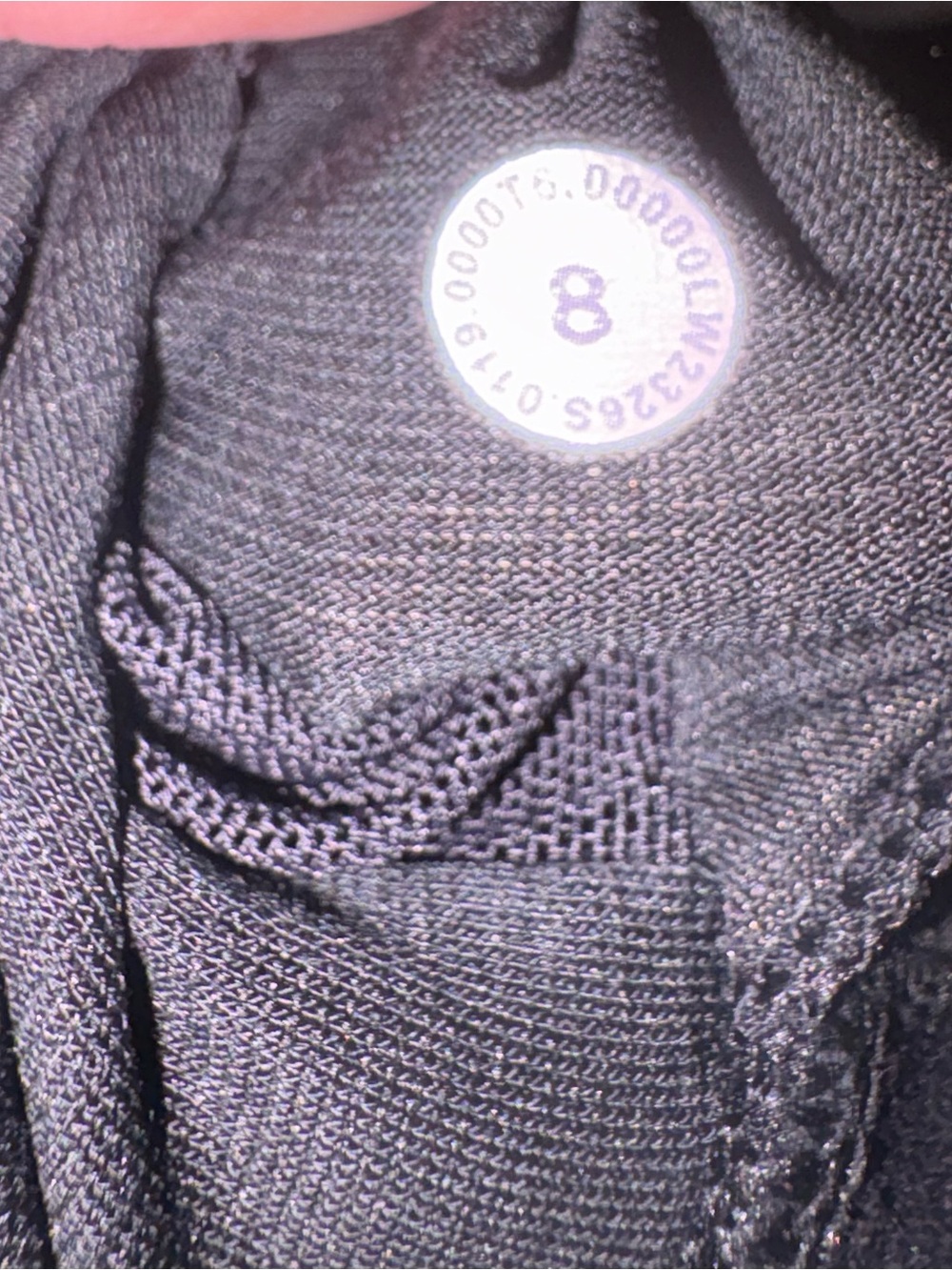 Lululemon Energy Bra Black Strappy Back Medium Support Size 8 - Picture 4 of 4